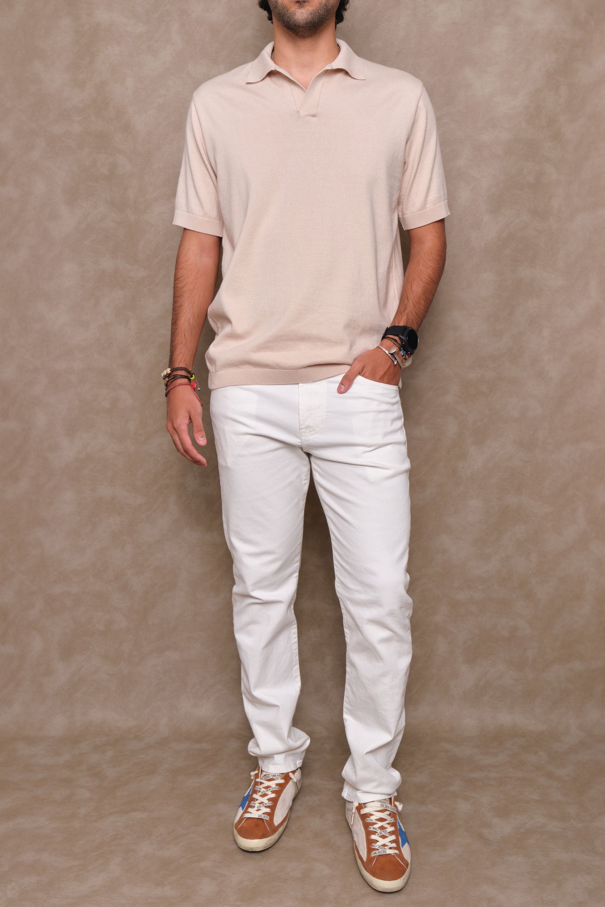POLO TEJIDA BEIGE