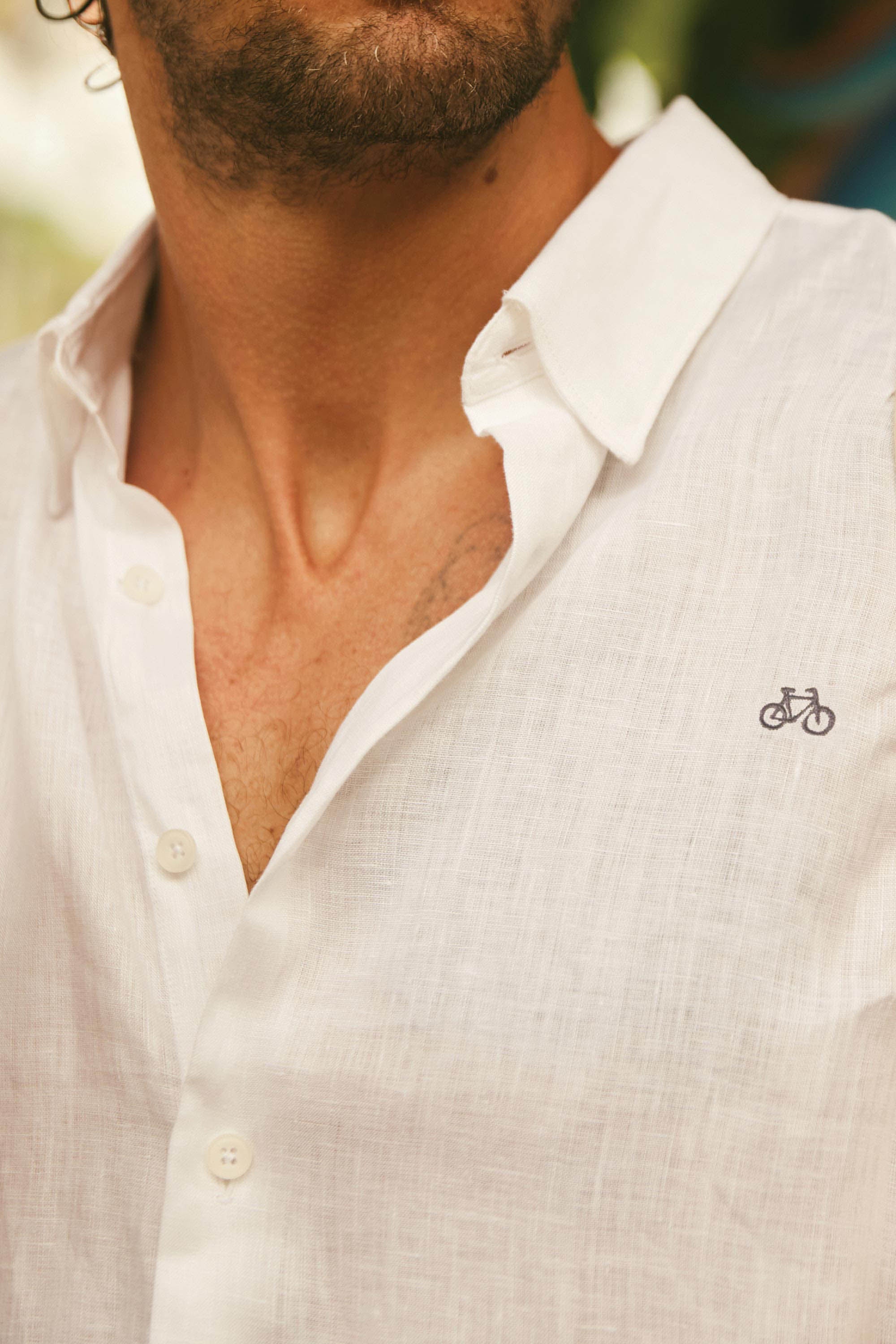CAMISA LINO BLANCO