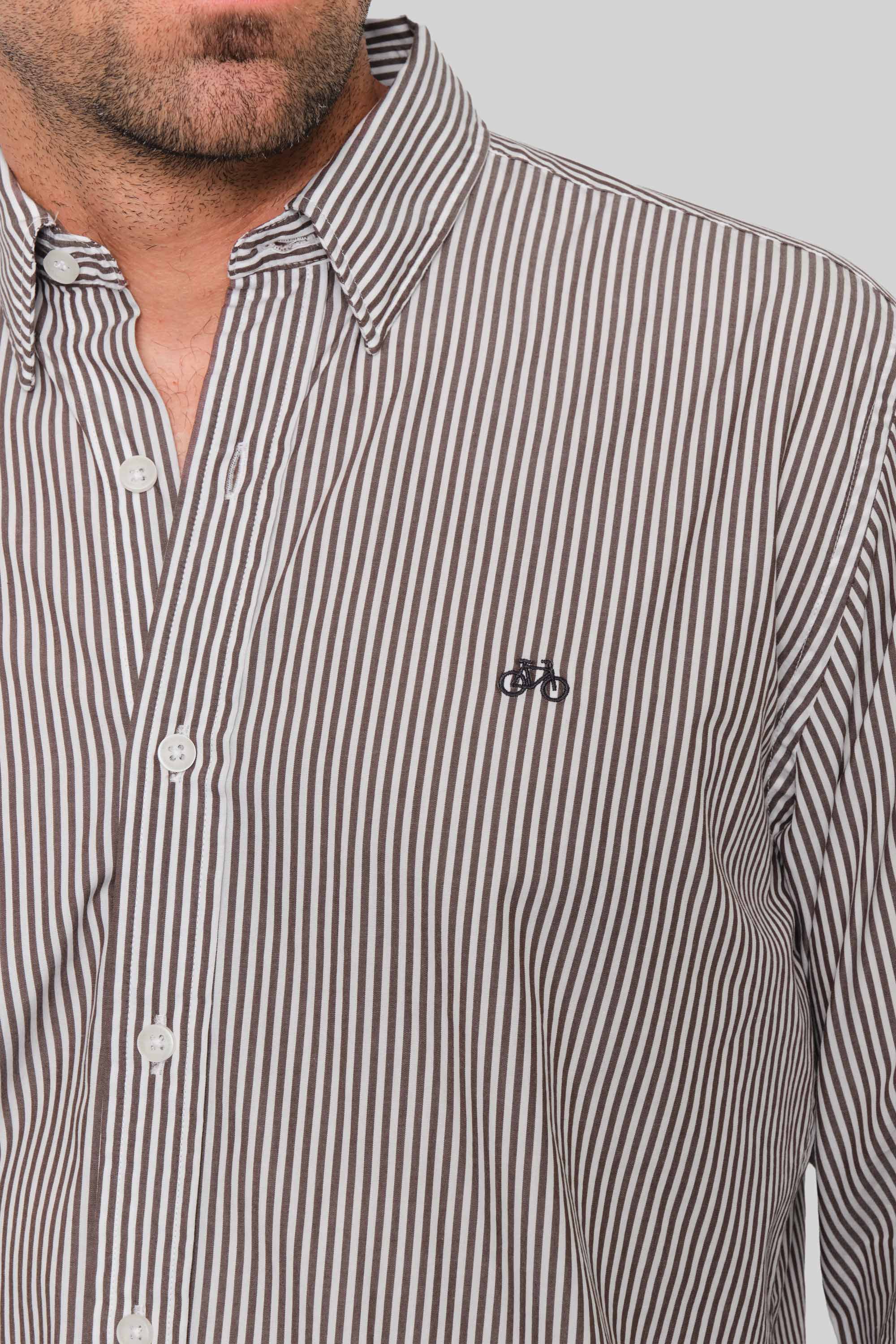 CAMISA BROWN LINES