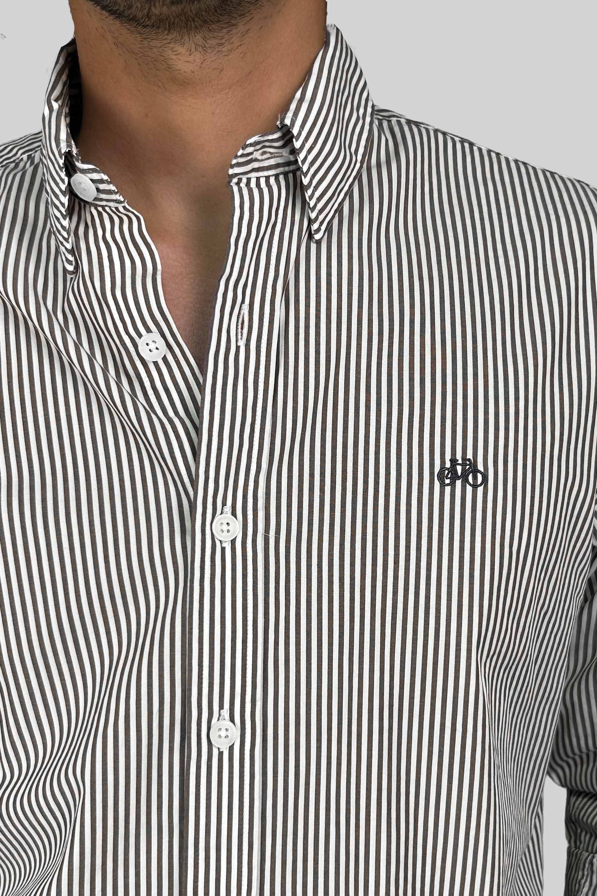 CAMISA BROWN LINES