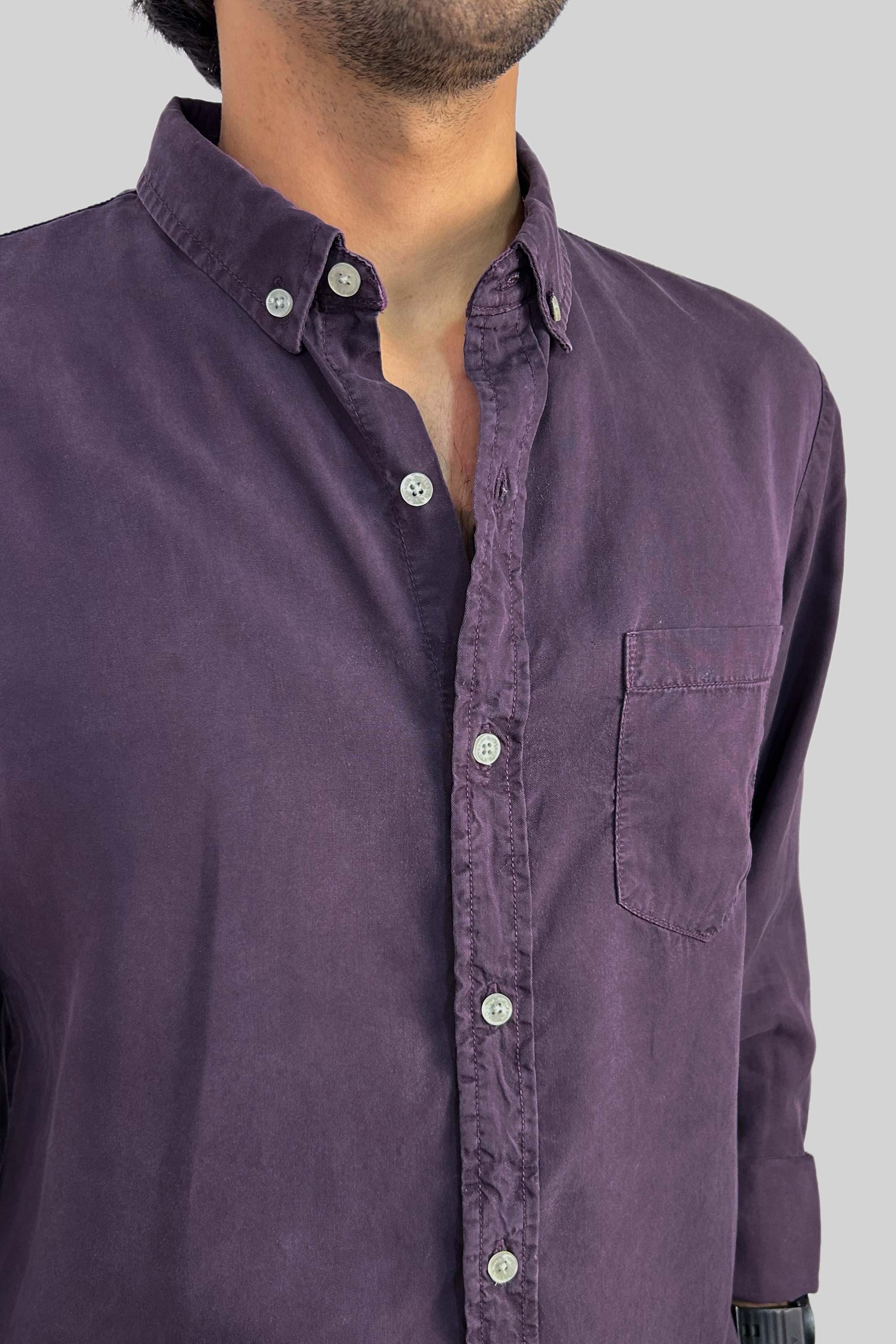 CAMISA LYOCELL PLUM
