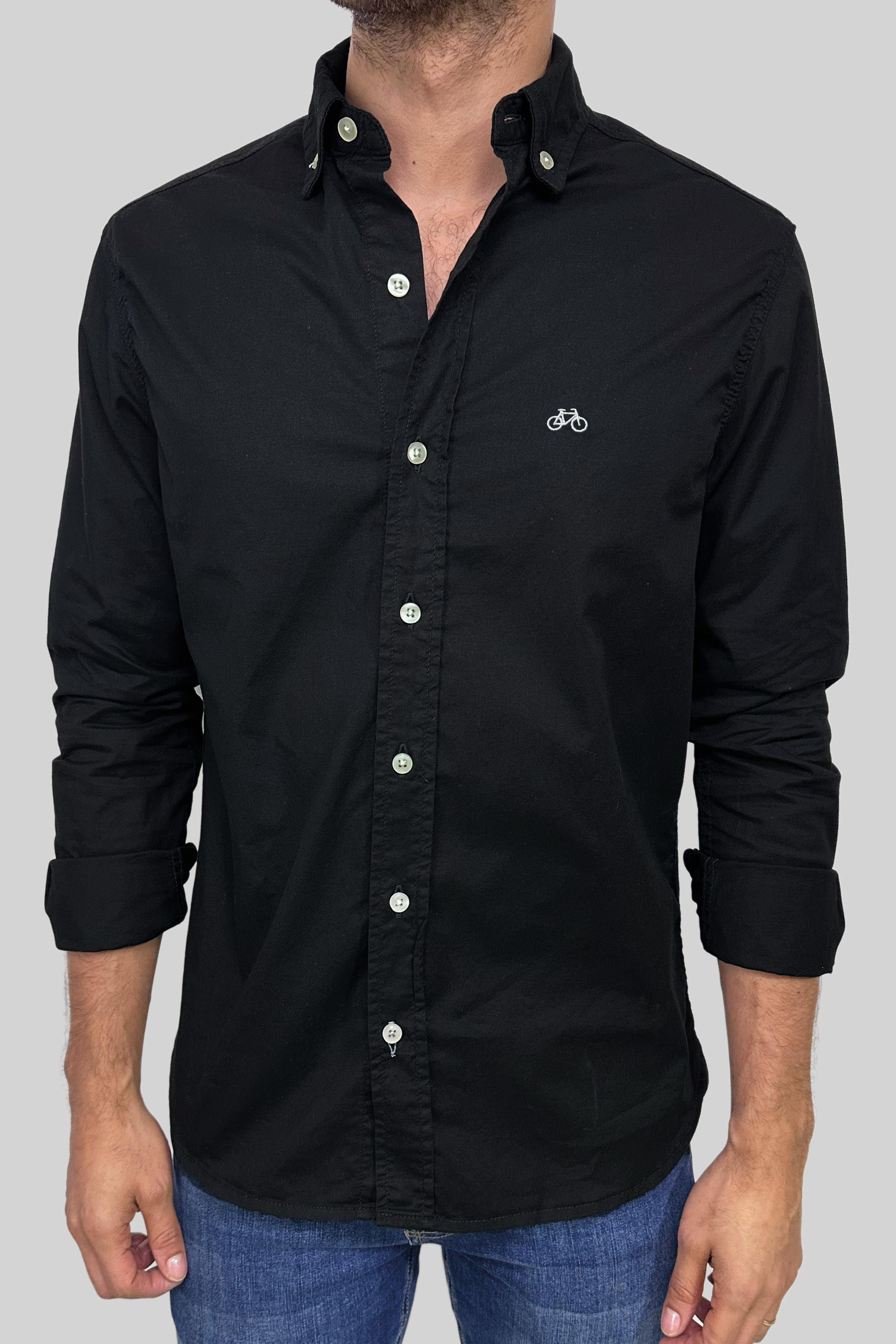 CAMISA SAN JACINTO NEGRA