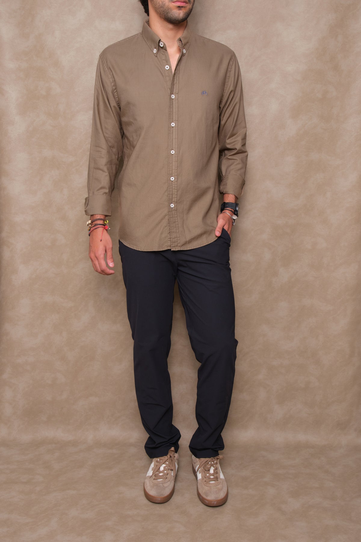 CAMISA OXFORD MOCHA