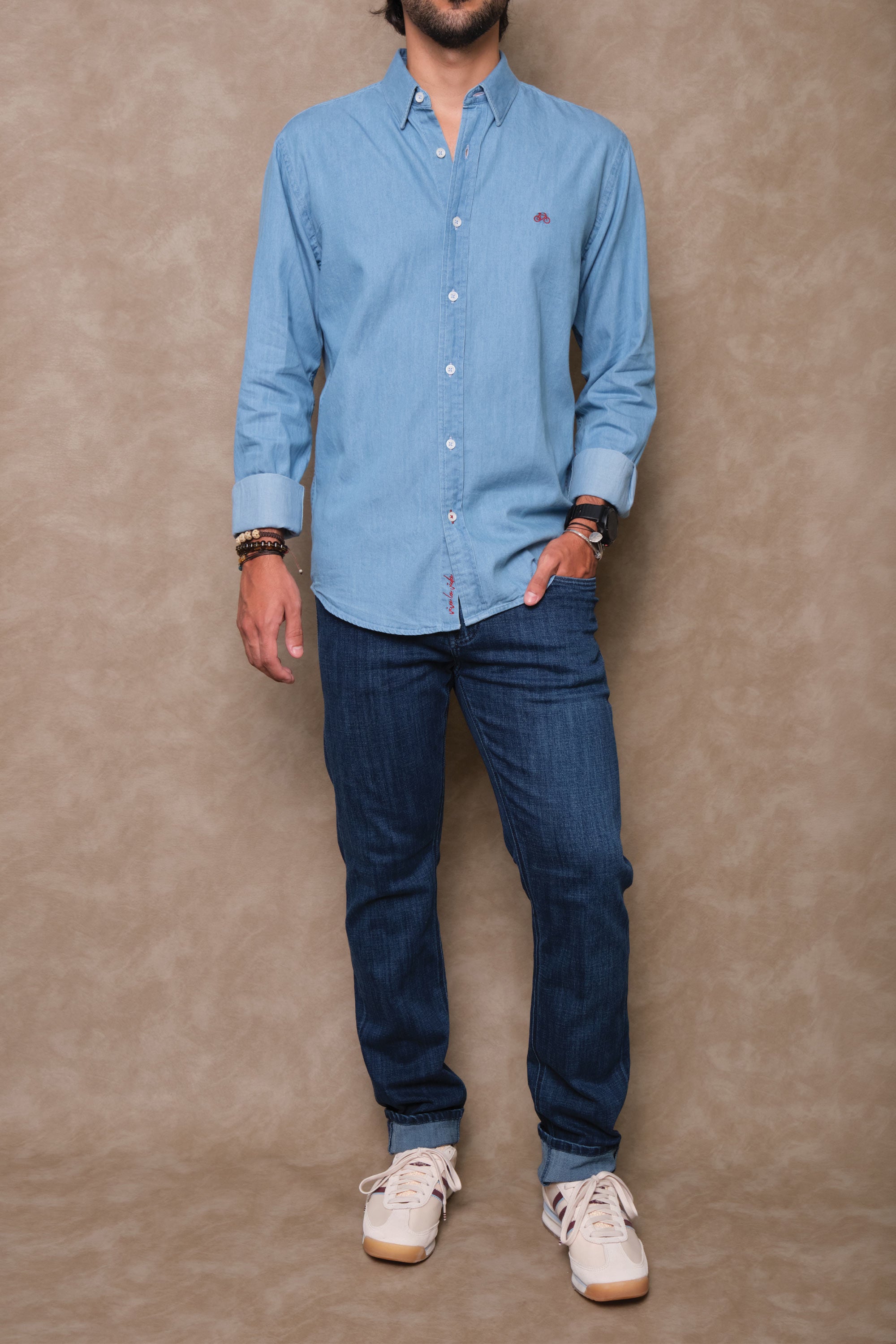 CAMISA DENIM CLARO