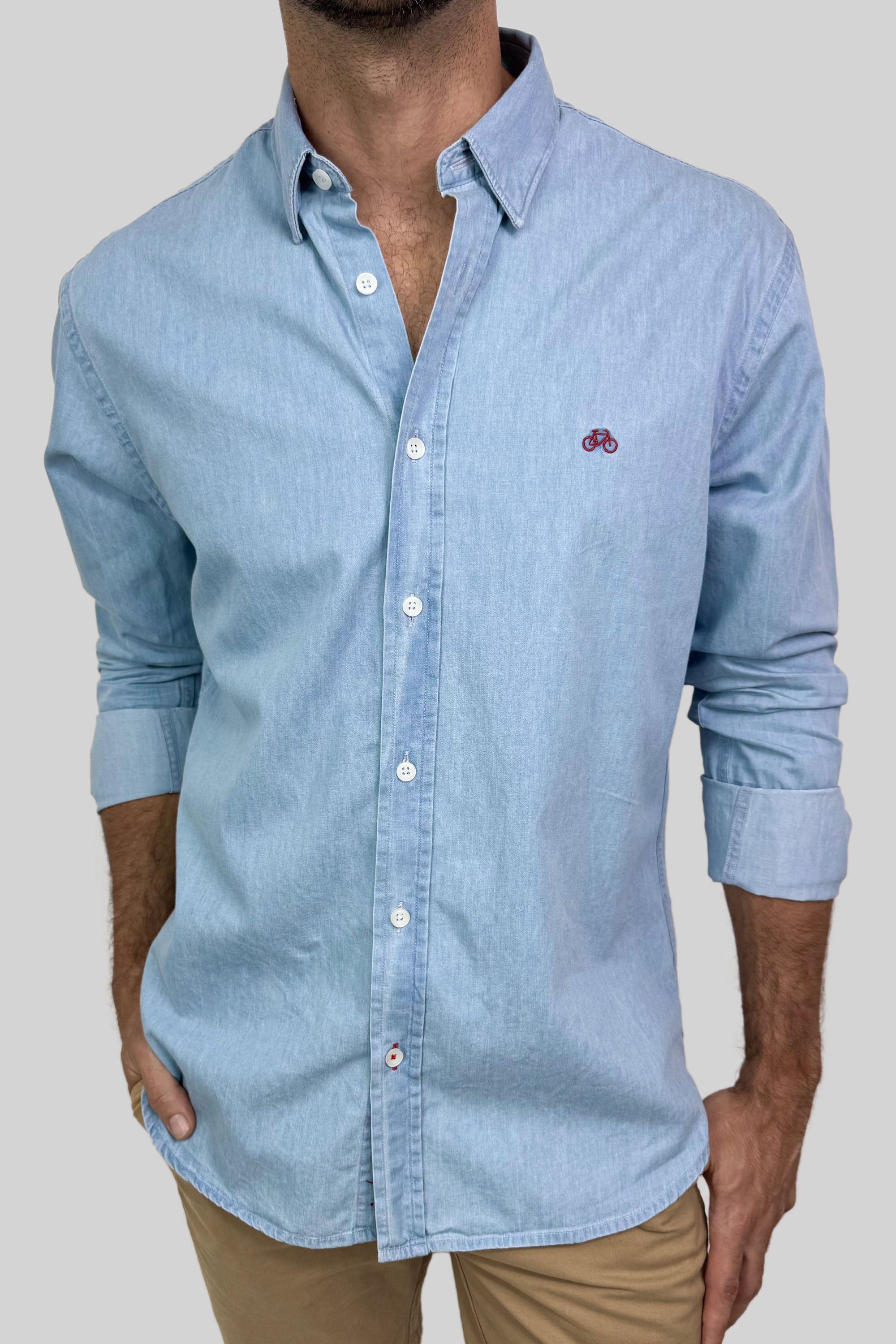 CAMISA DENIM CLARO