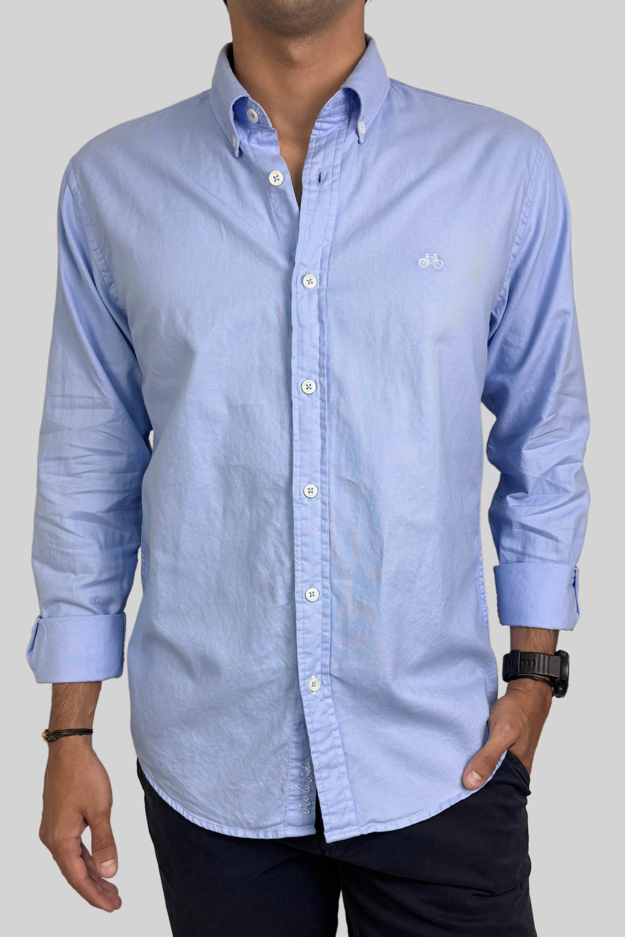 CAMISA OXFORD SKY