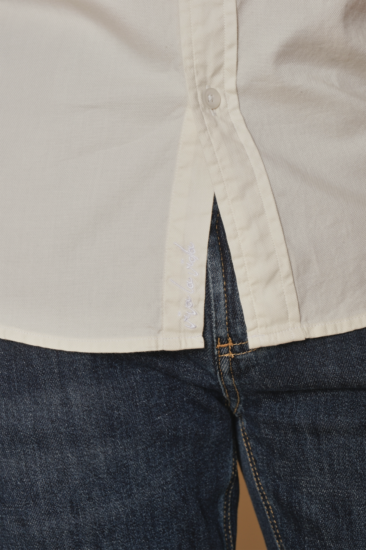 CAMISA OXFORD PIMA CREAM
