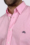 CAMISA PINK CHESS