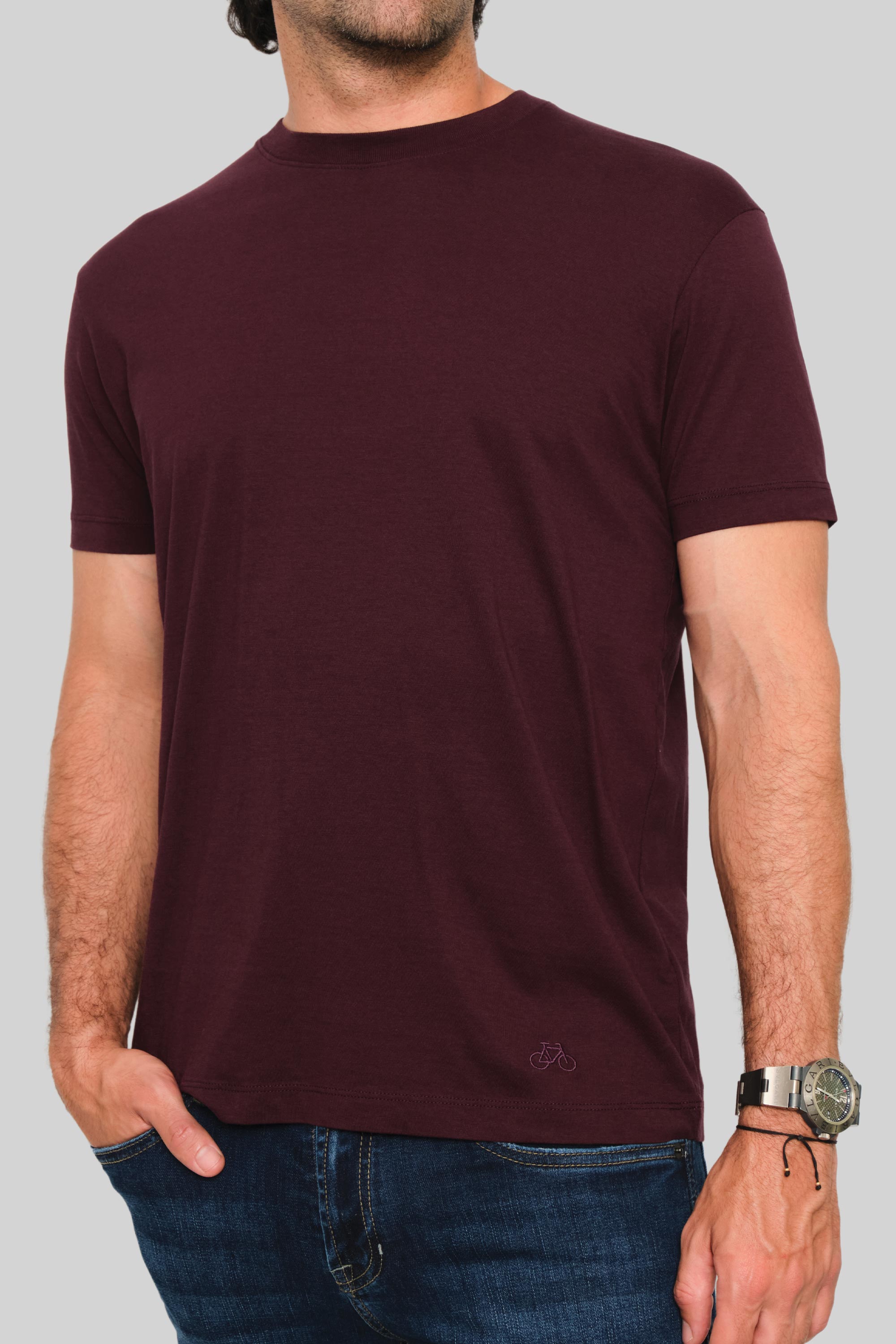CAMISETA BASIC PLUS VINO