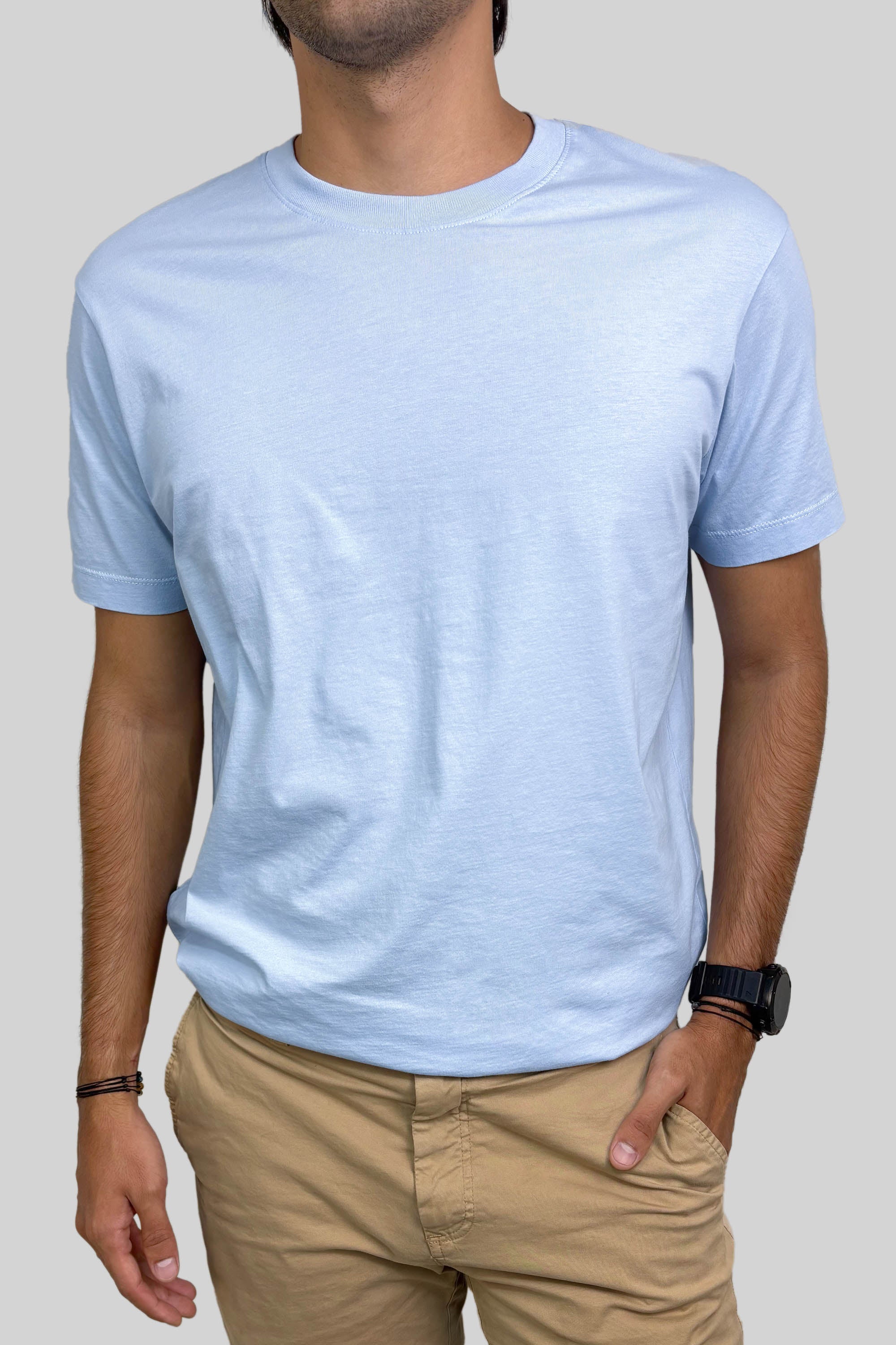 CAMISETA BASIC PLUS BABY BLUE