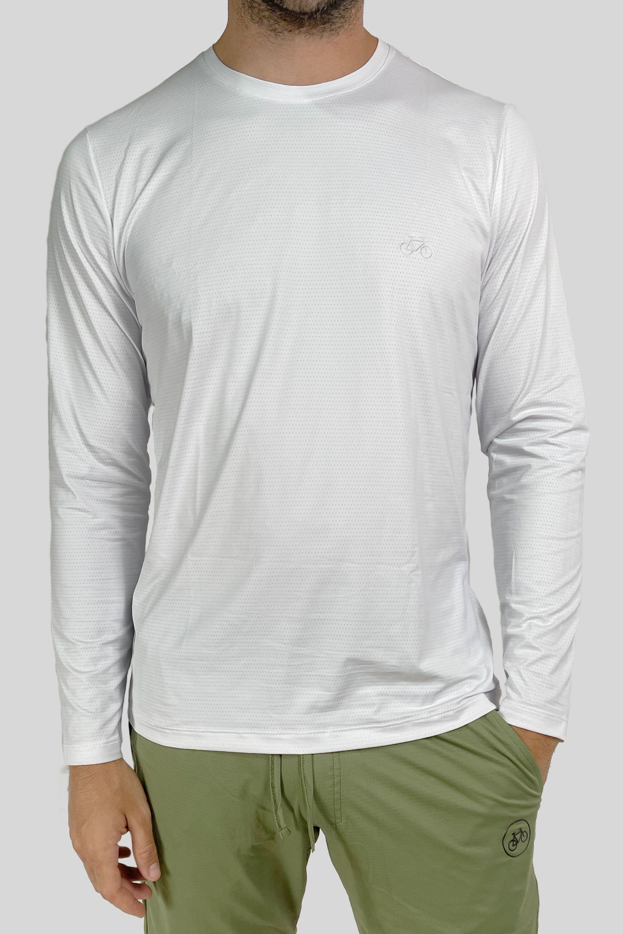 CAMISETA MANGA LARGA SPORT BLANCA