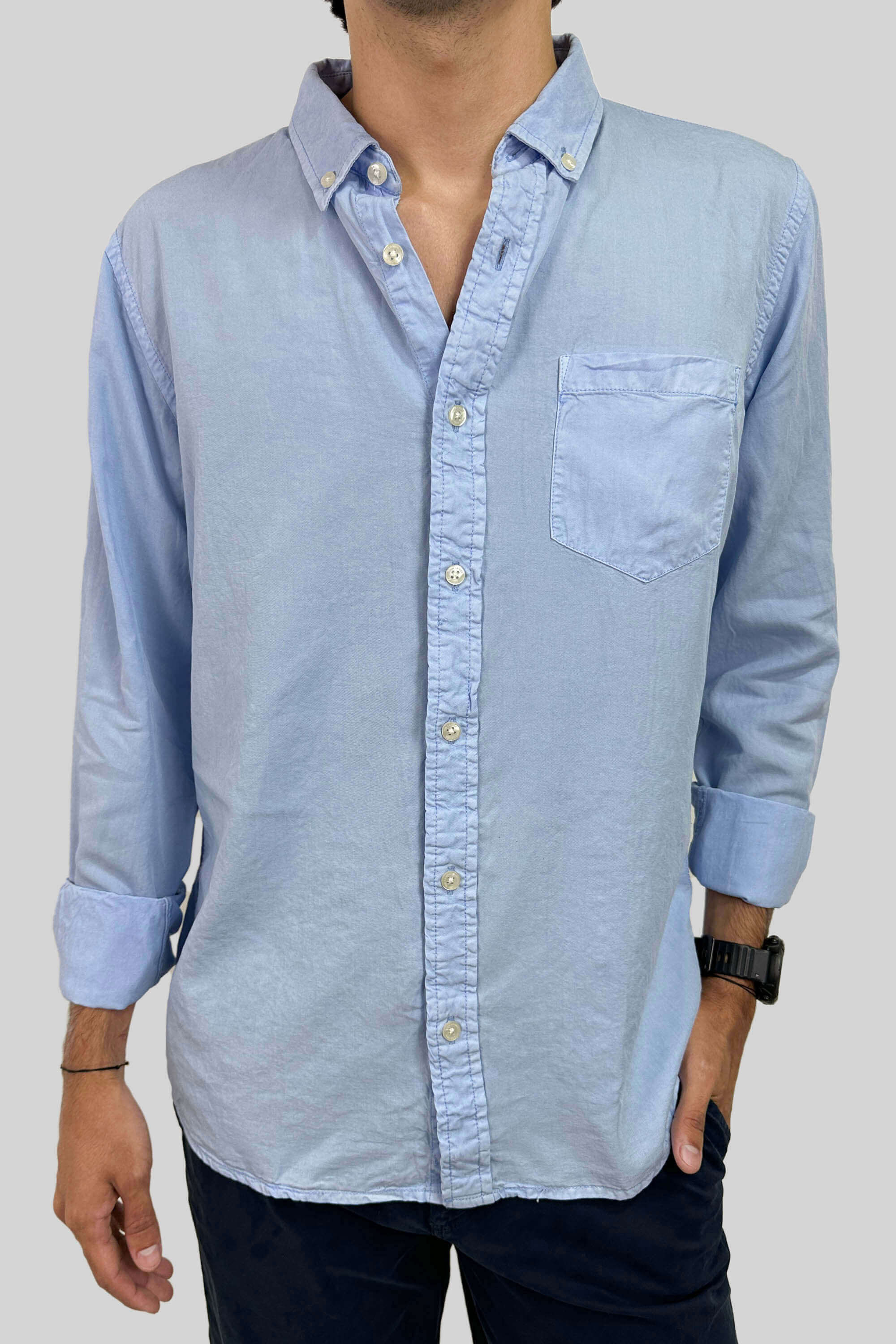 CAMISA LYOCELL BABY BLUE