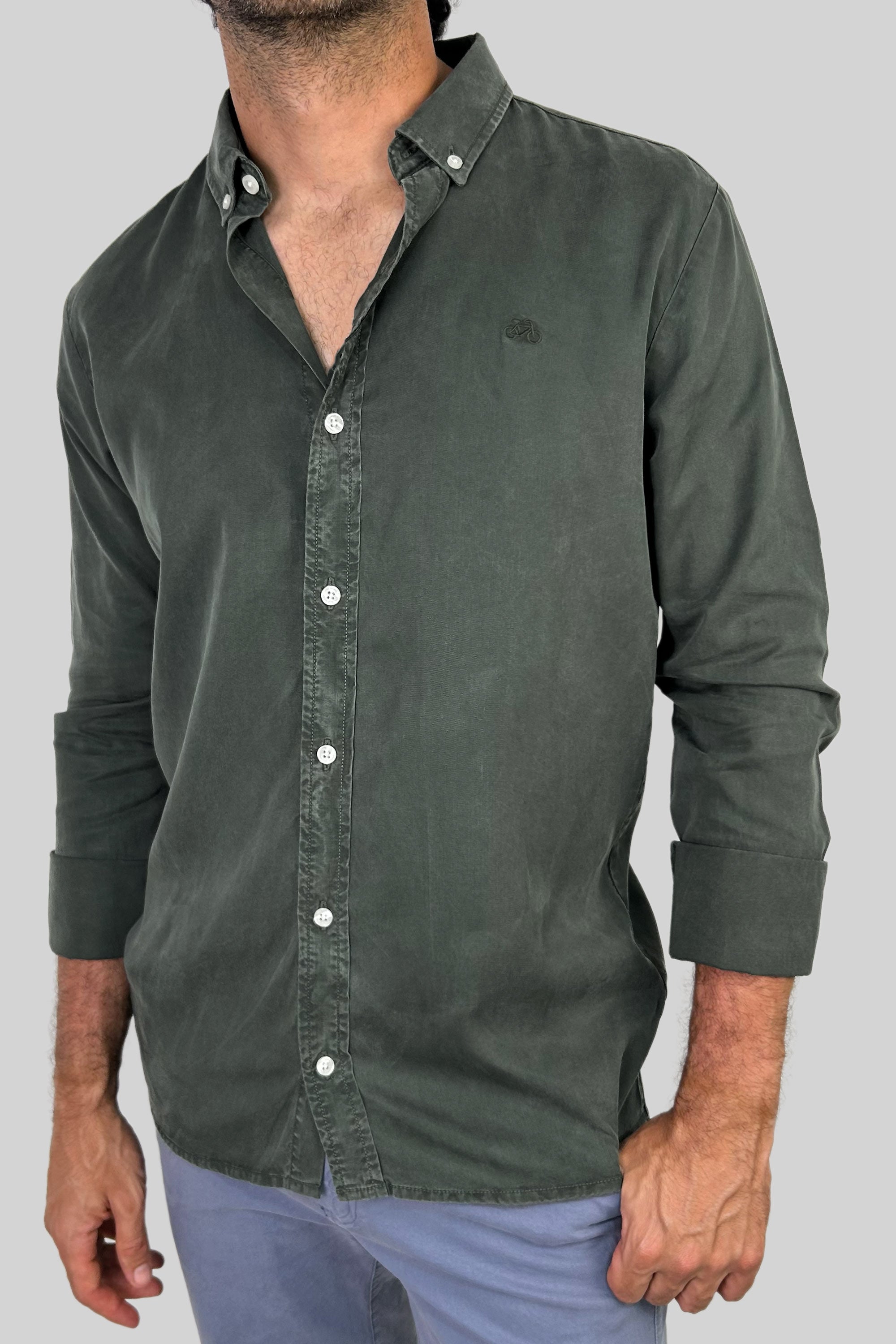 CAMISA LYOCELL NP OLIVE