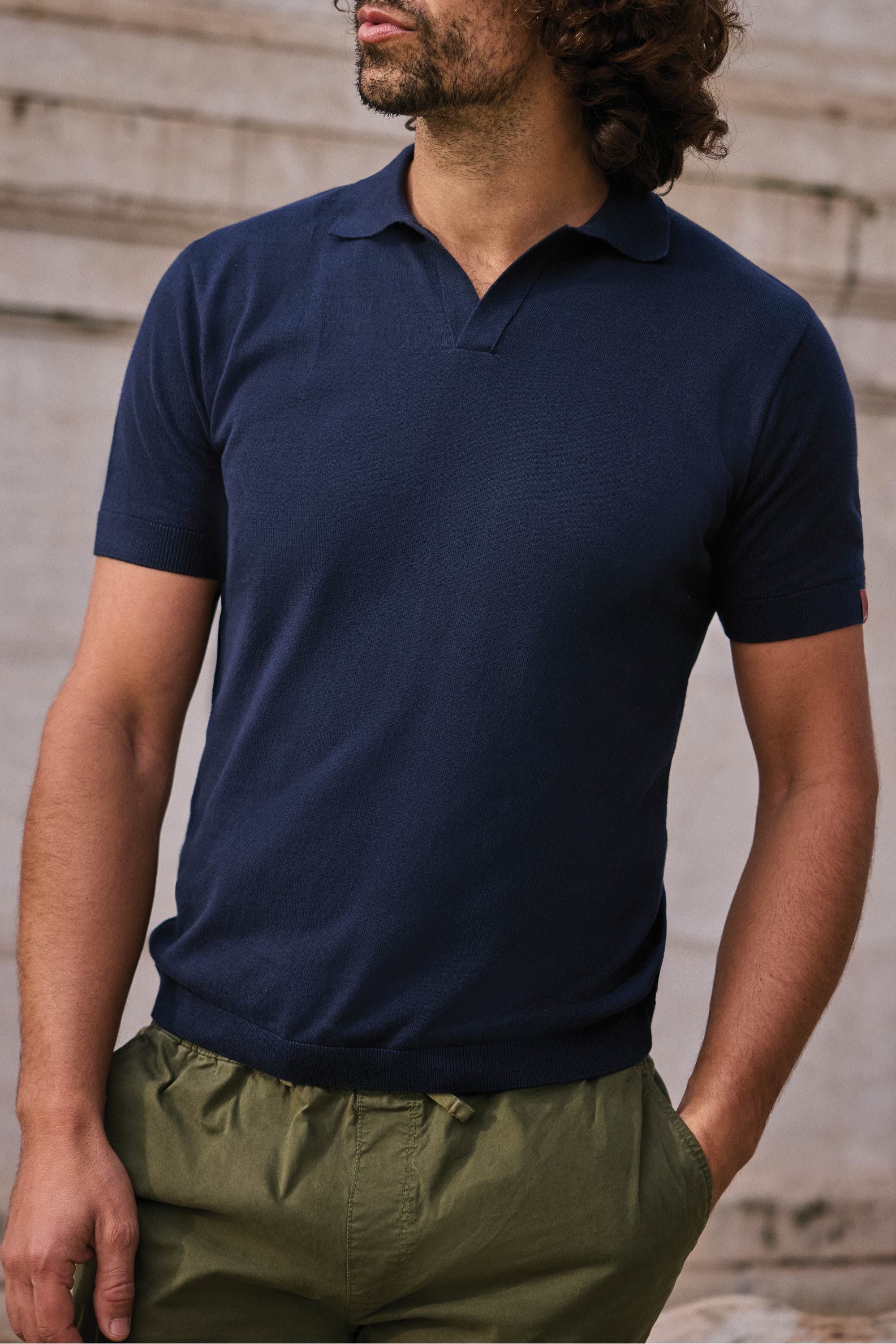 POLO TEJIDA NAVY