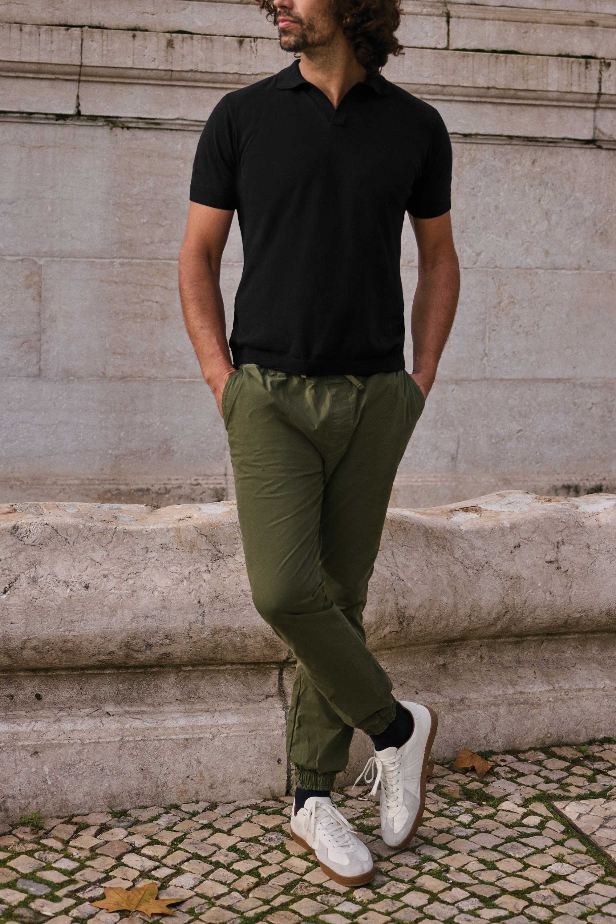 POLO TEJIDA NEGRA