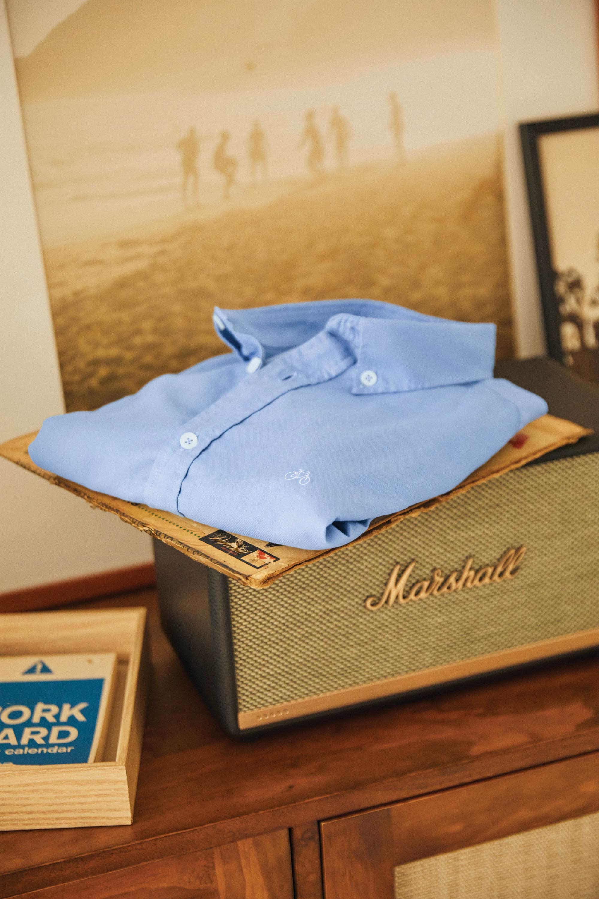 CAMISA OXFORD SKY