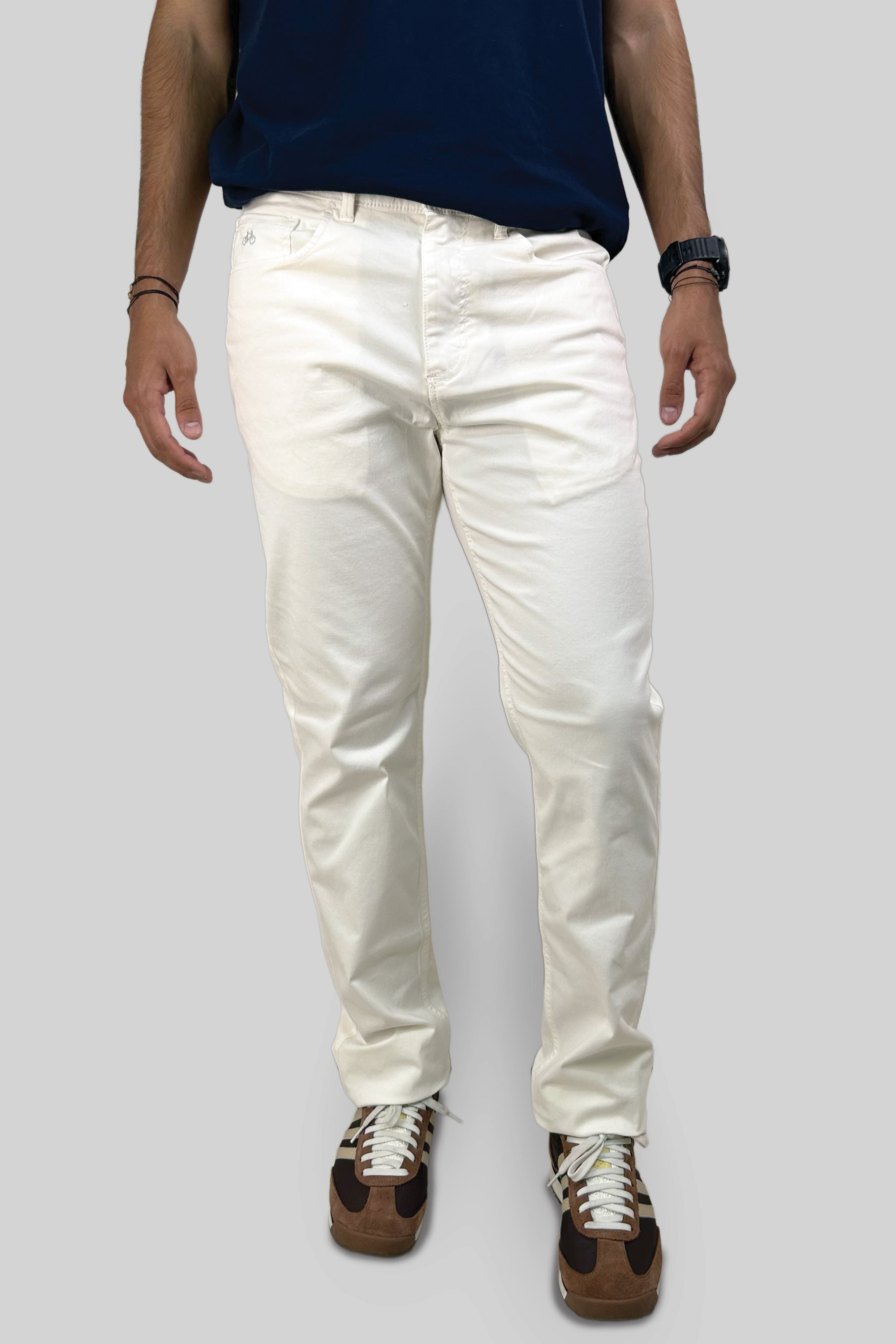 PANTALON 5 BOLSILLOS OFF WHITE