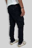 PANTALON CARGO NEGRO
