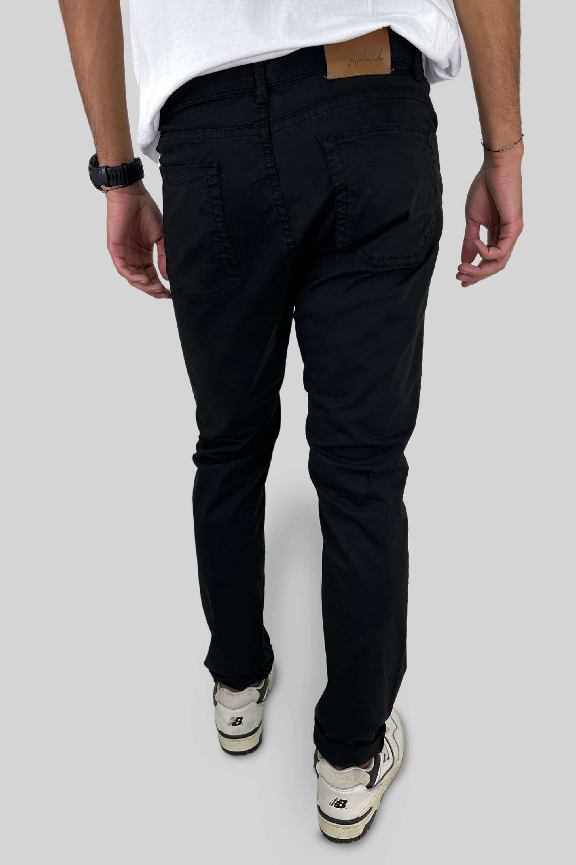 PANTALON 5 BOLSILLOS NEGRO