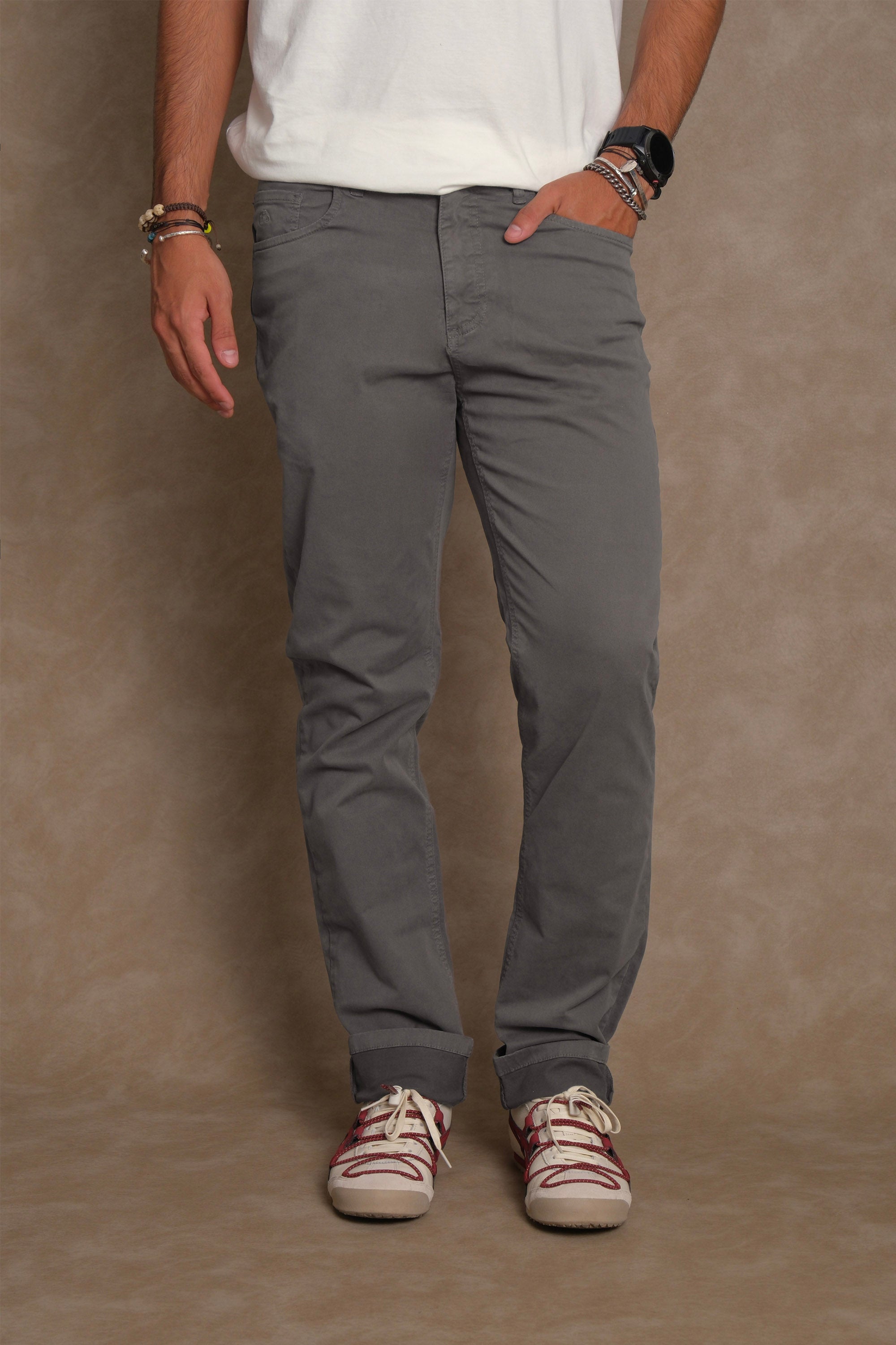PANTALON 5 BOLSILLOS GRIS
