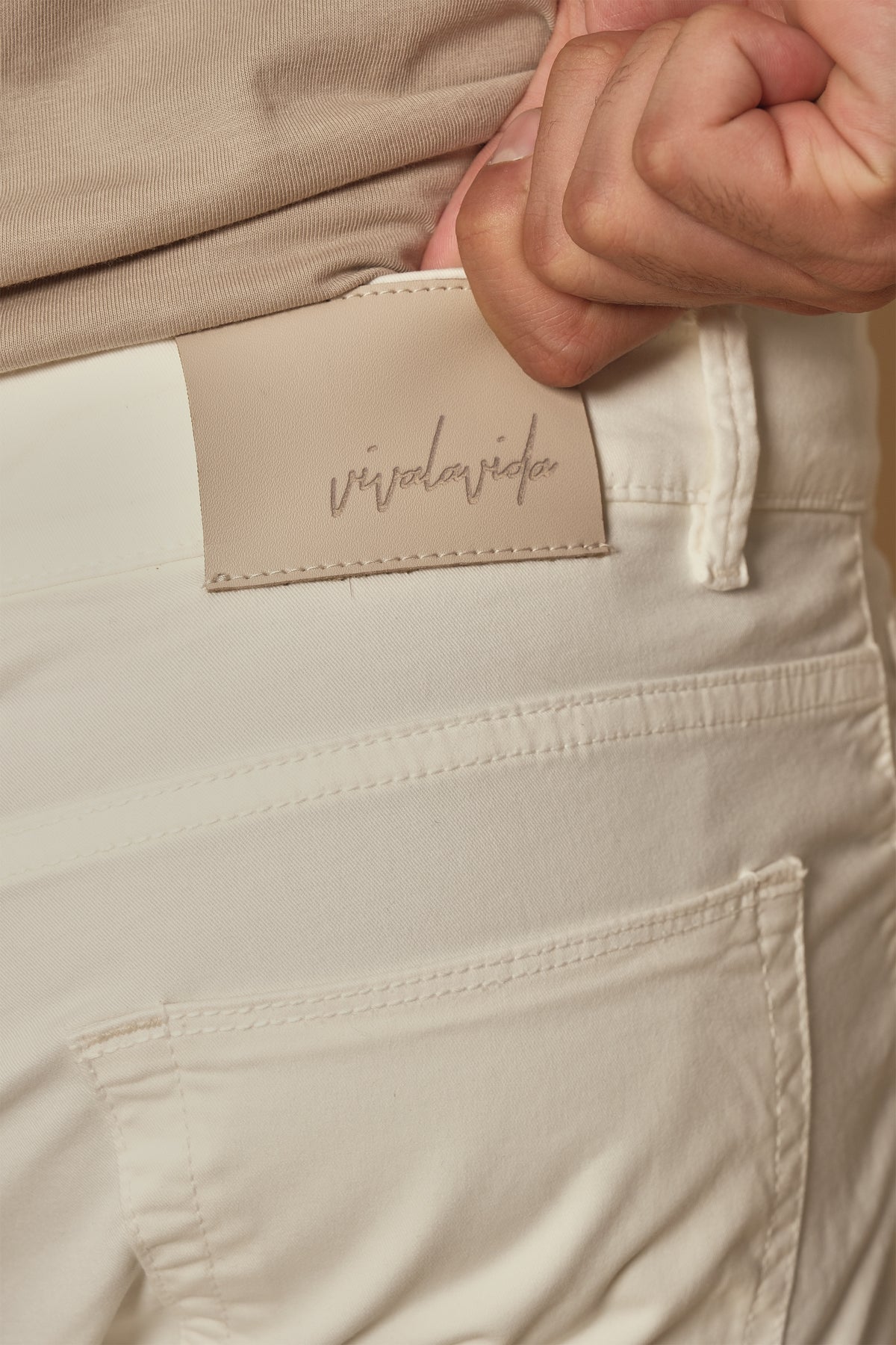 PANTALON 5 BOLSILLOS OFF WHITE