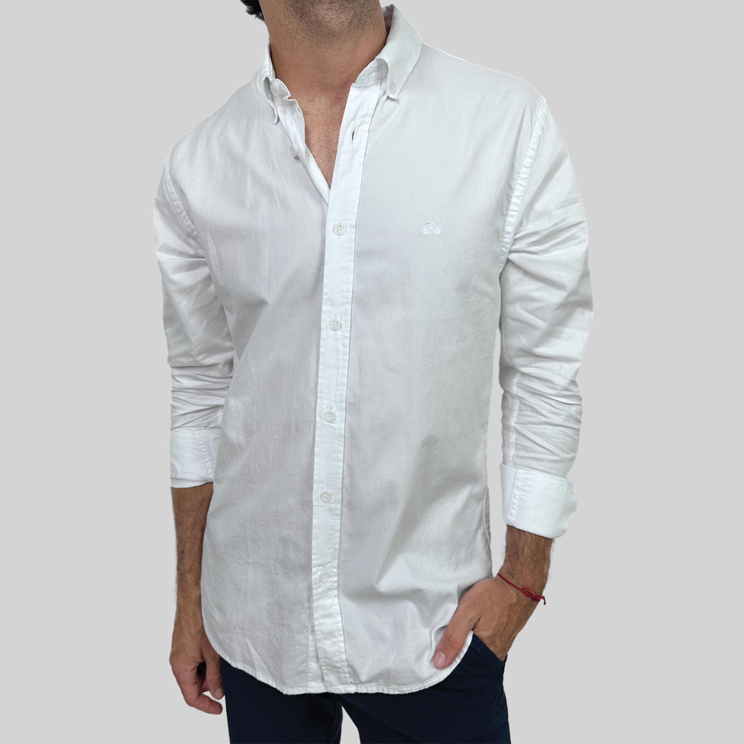 CAMISA OXFORD PIMA BLANCA