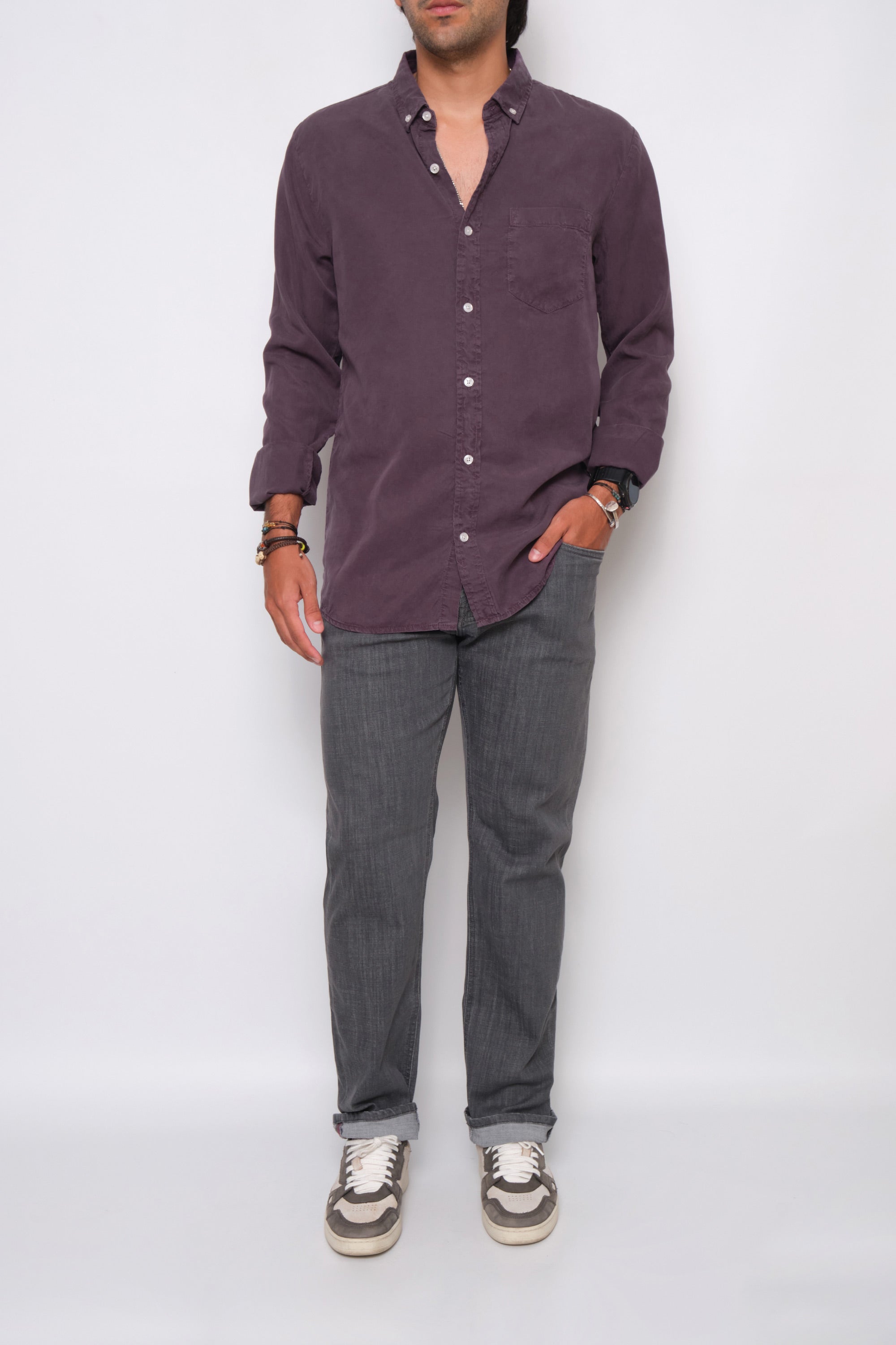 CAMISA LYOCELL PLUM