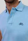 POLO MANGA CORTA BABY BLUE