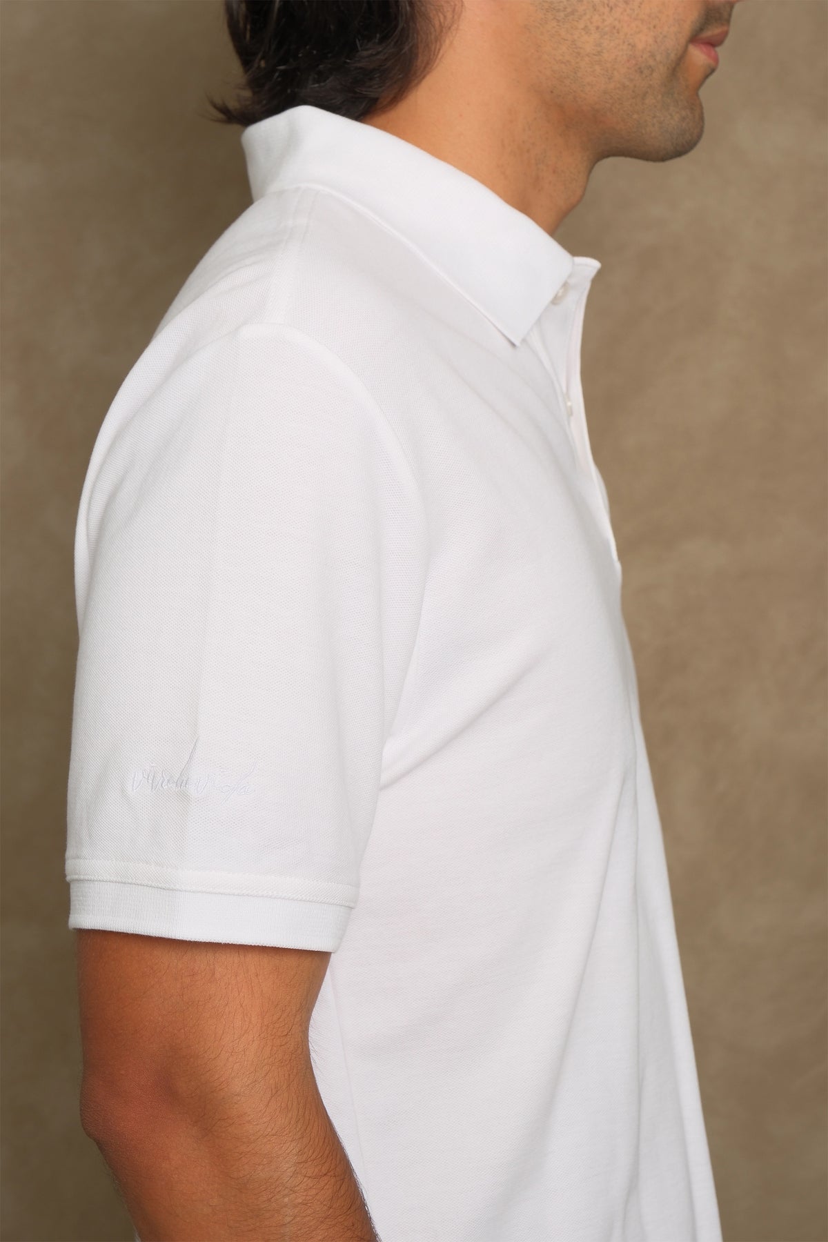 POLO MANGA CORTA BLANCO