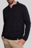 POLO TEJIDA MANGA LARGA NAVY