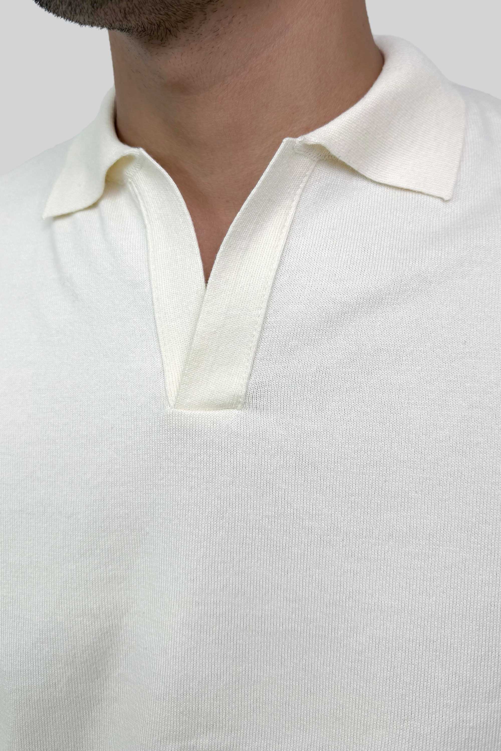 POLO TEJIDA OFF WHITE