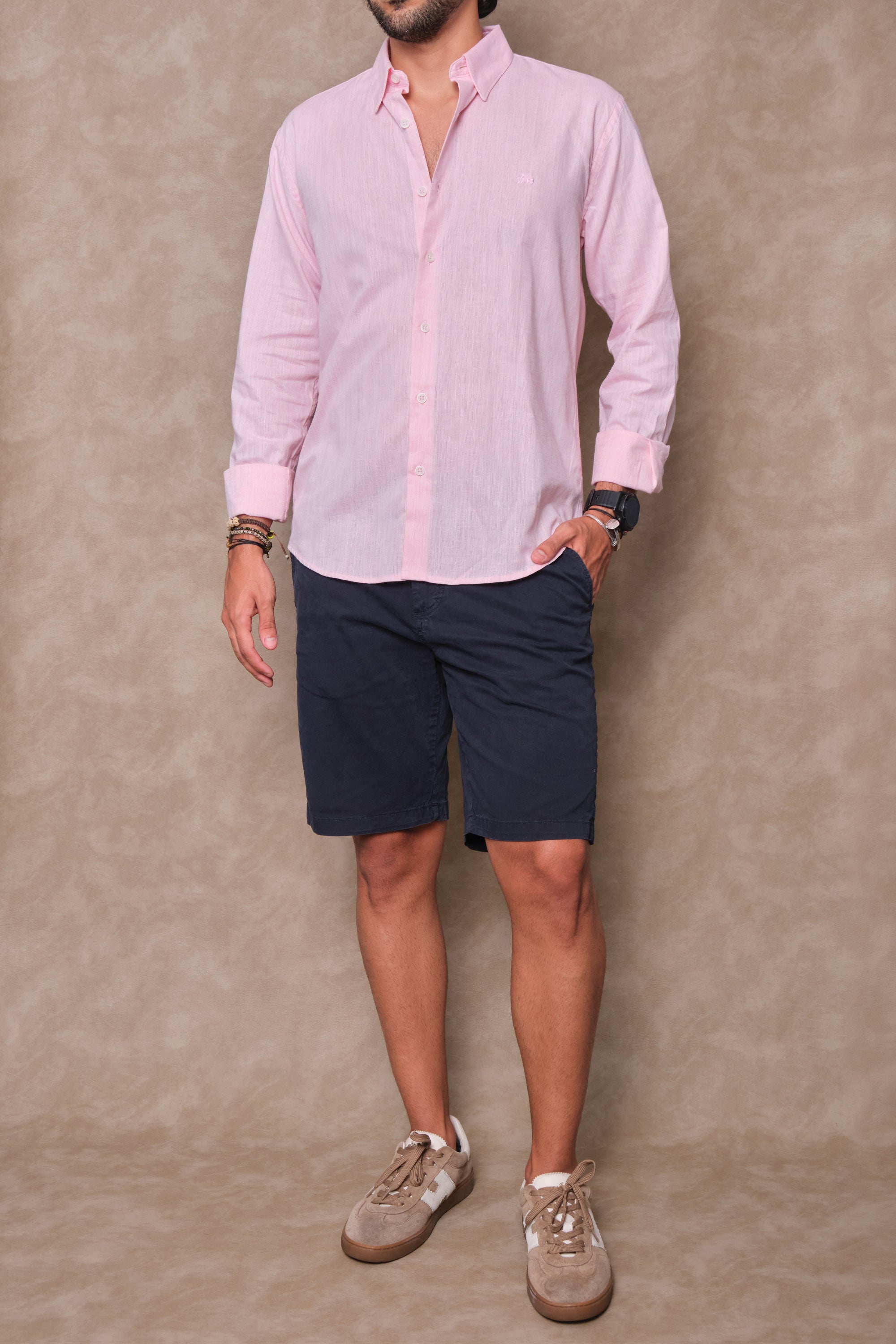 CAMISA LINO ROSADO