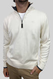 SACO HALF ZIP OFF WHITE