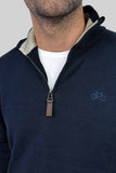 SACO HALF ZIP AZUL NAVY