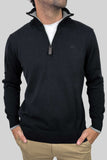 SACO HALF ZIP NEGRO