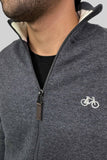 SACO FULL ZIP GRIS RATÓN