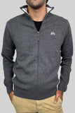 SACO FULL ZIP GRIS RATÓN