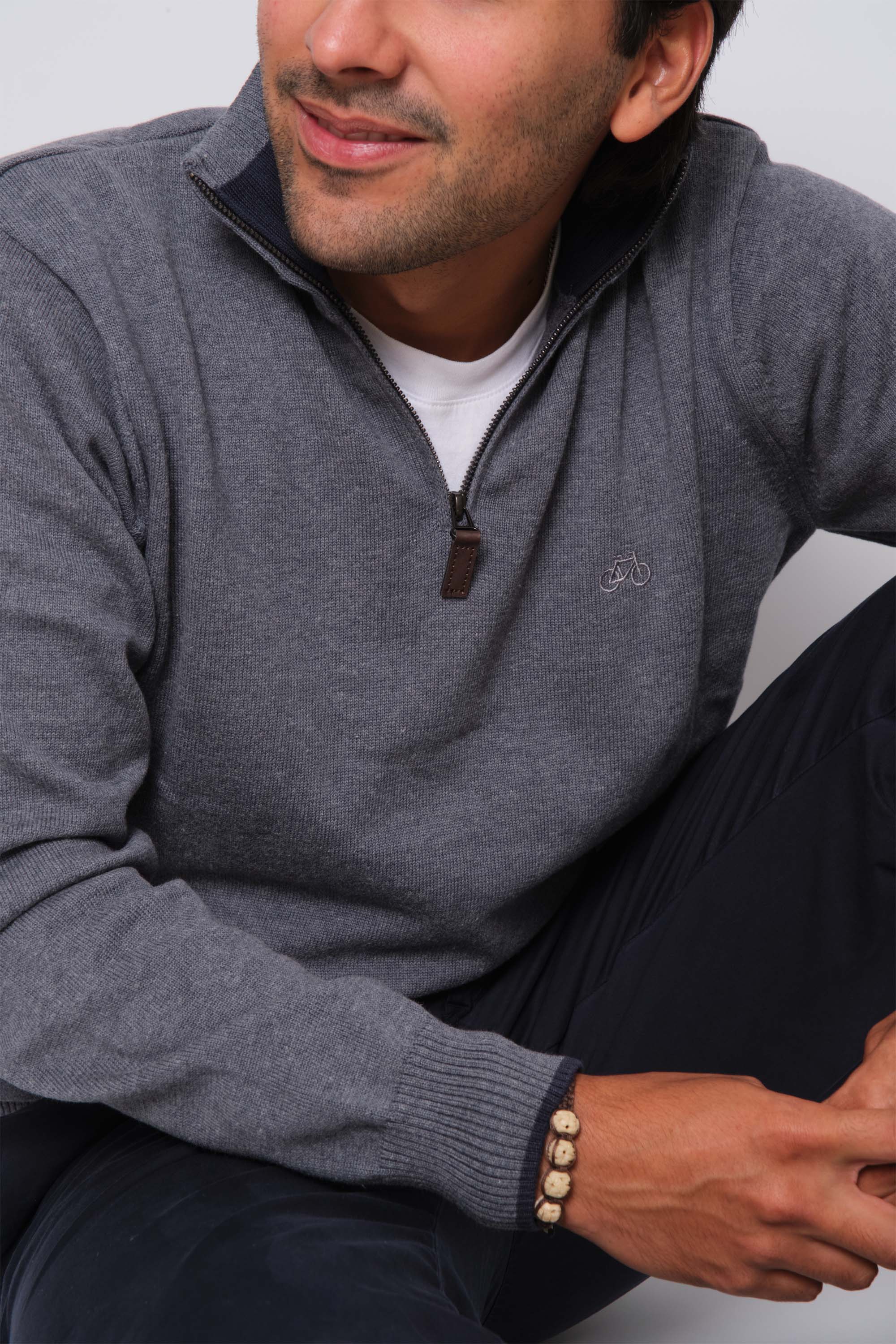 SACO HALF ZIP MIDNIGHT