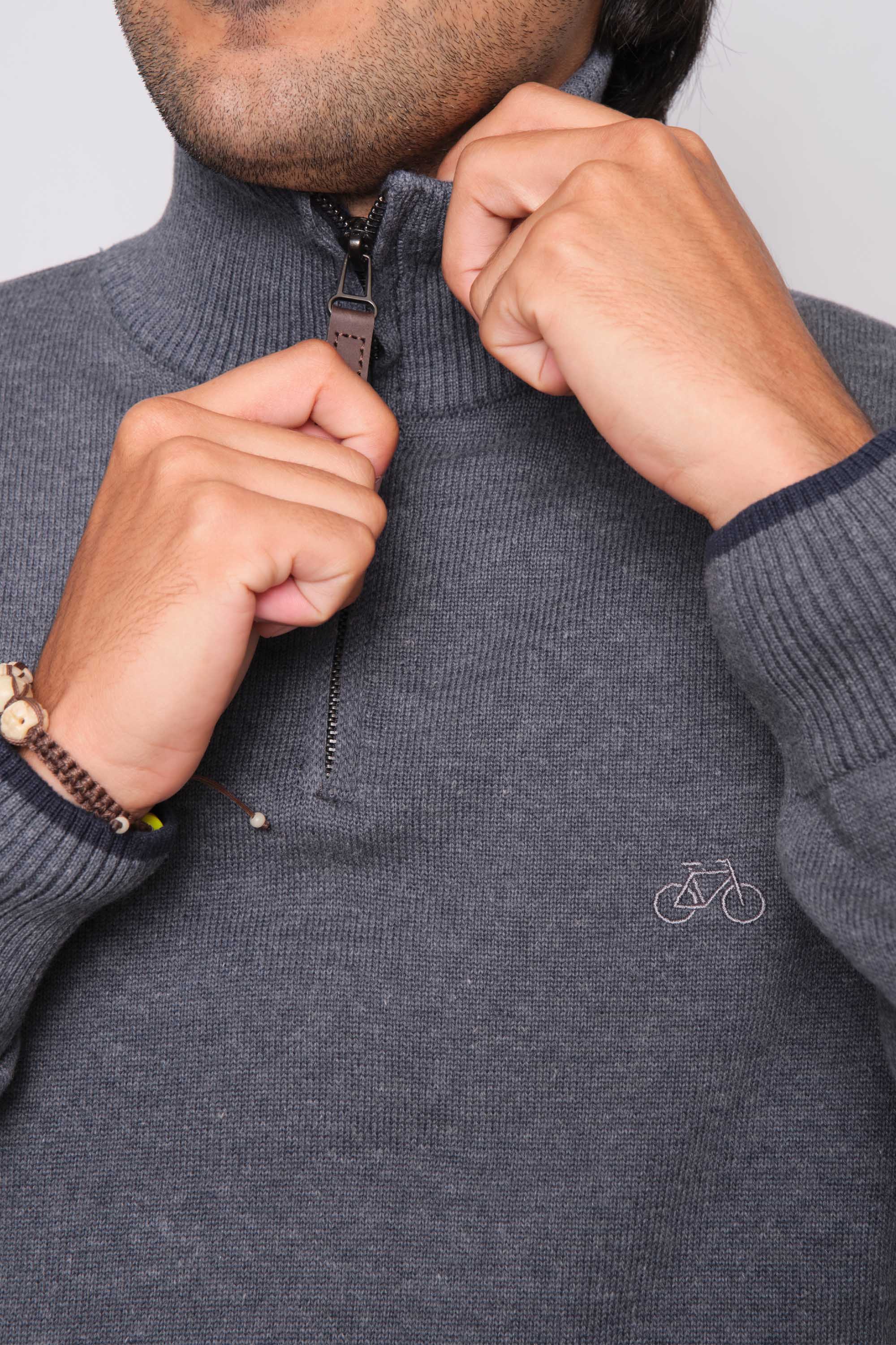 SACO HALF ZIP MIDNIGHT