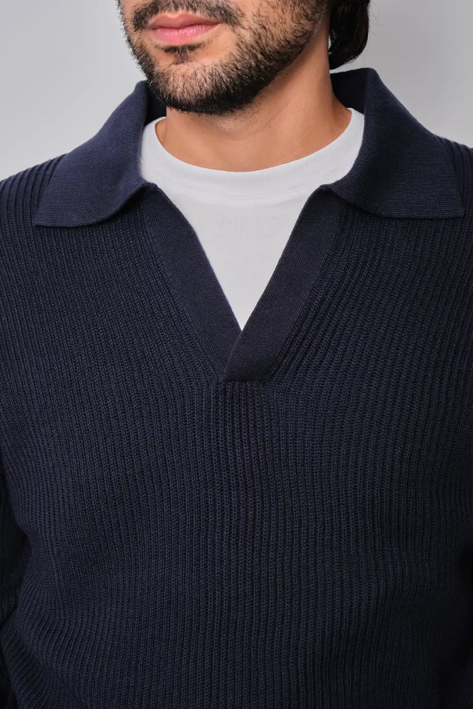 SACO LINED COLLAR NAVY