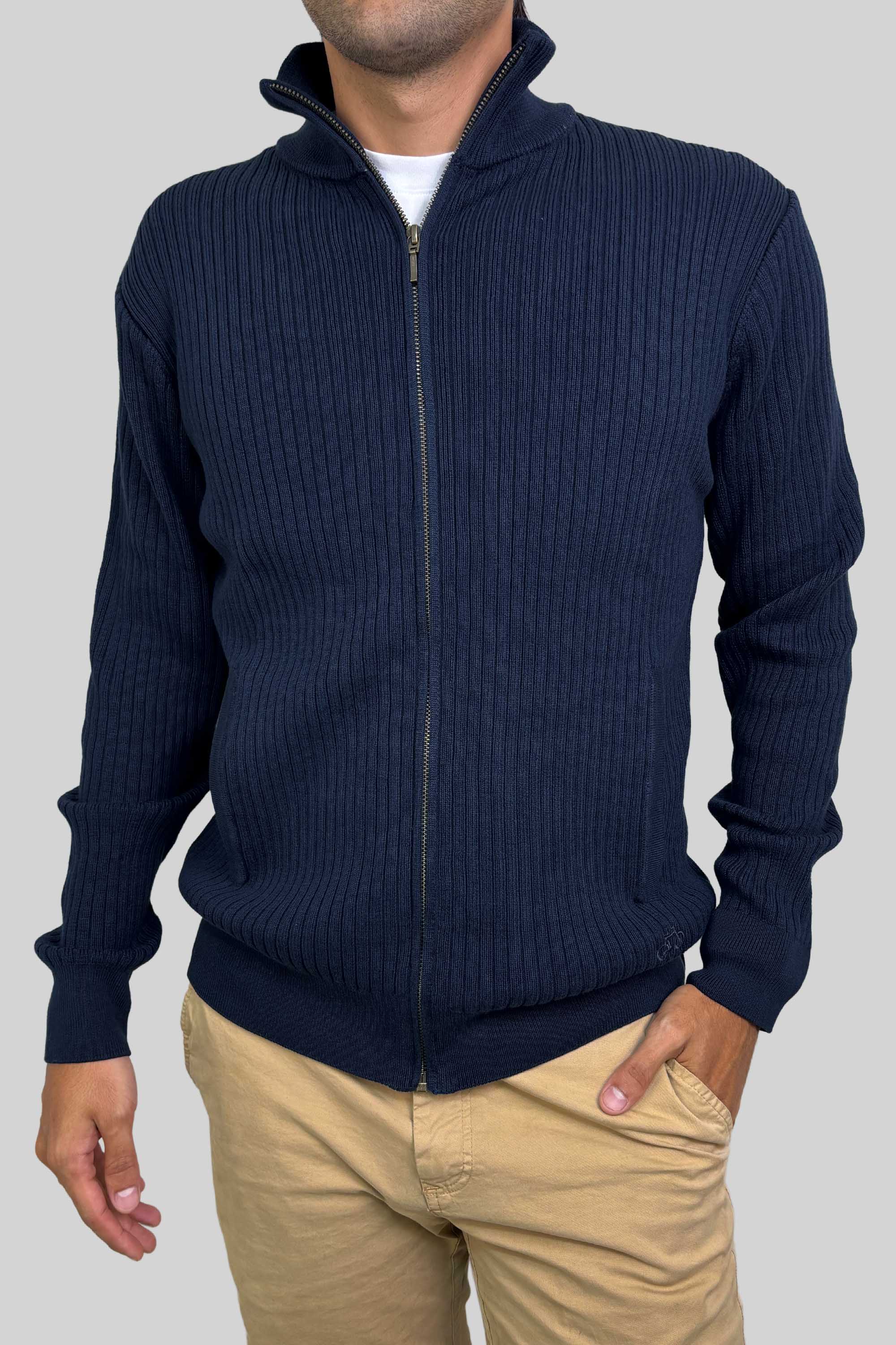 SACO LINED FULL ZIP NAVY
