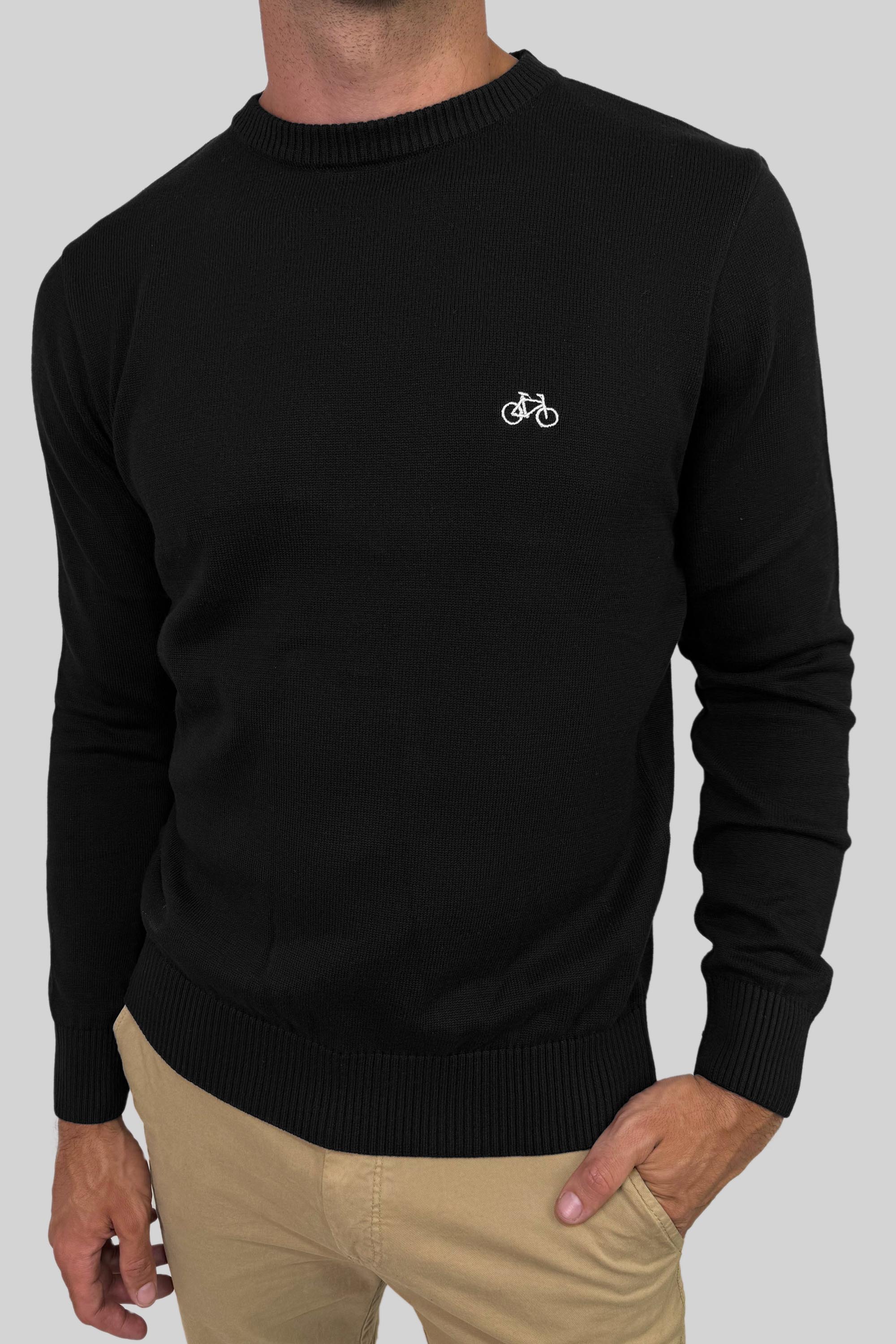 SACO CUELLO REDONDO NEGRO