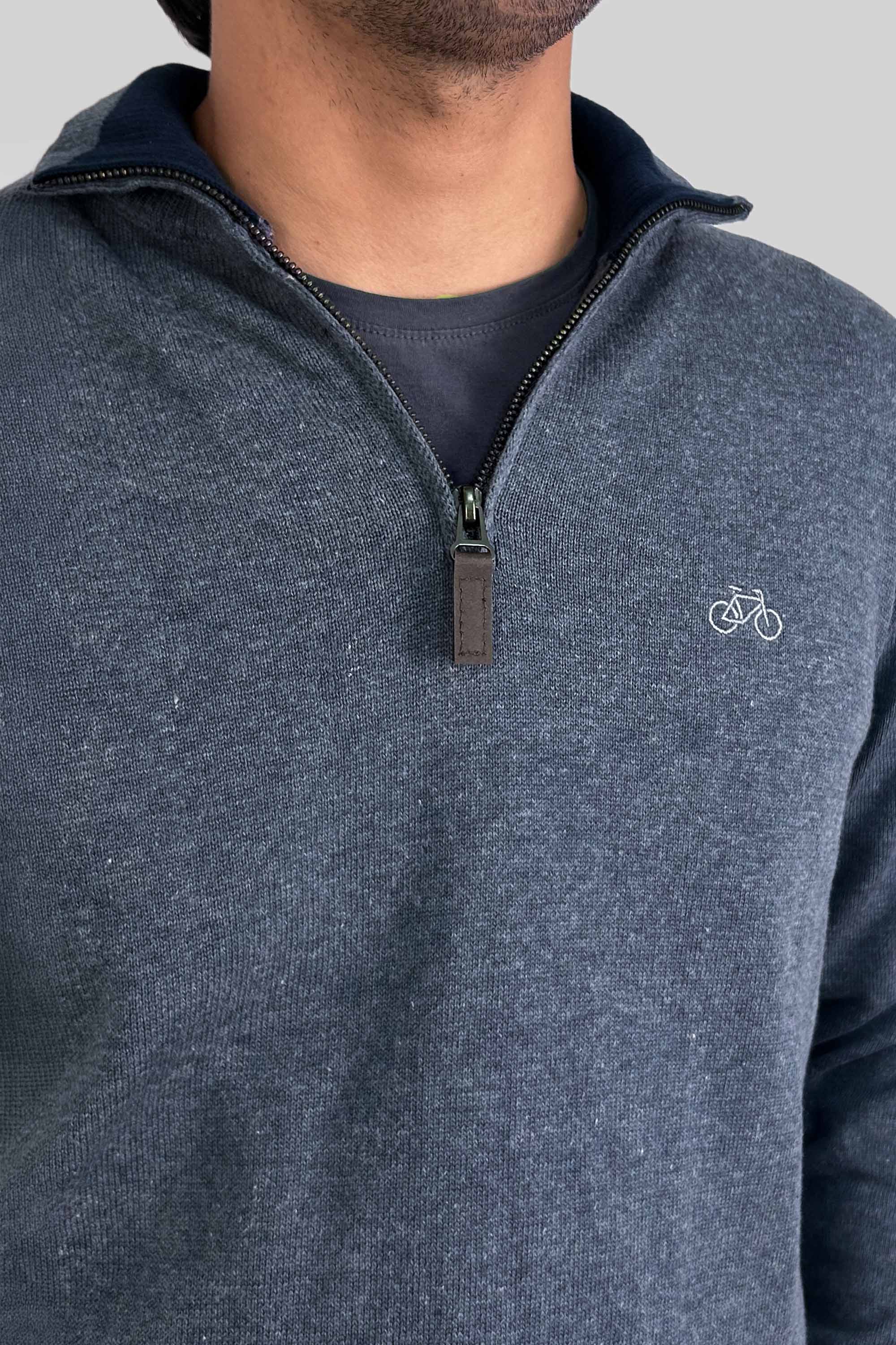 SACO HALF ZIP MIDNIGHT