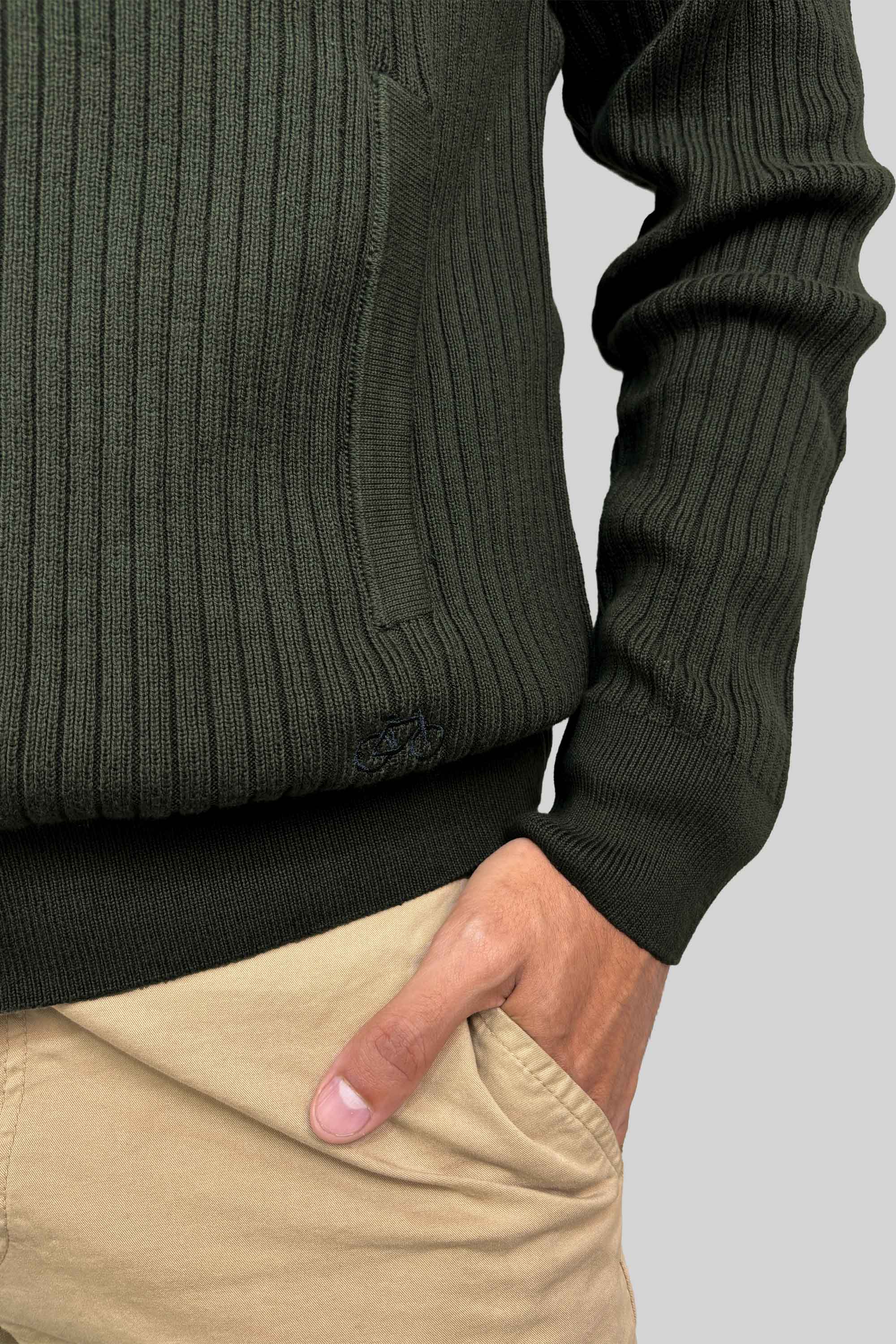 SACO LINED FULL ZIP MILITAR