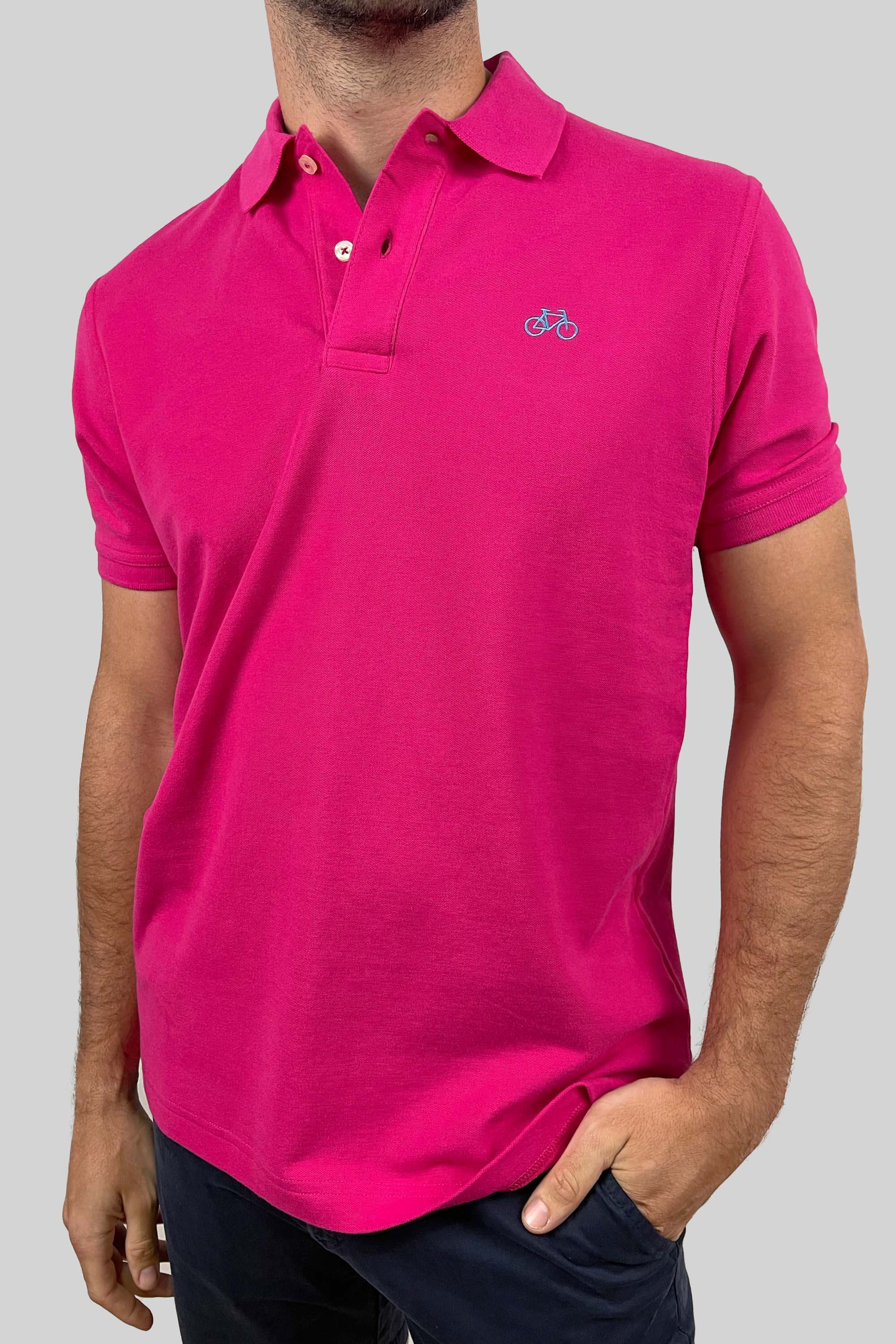 POLO MANGA CORTA FUCSIA